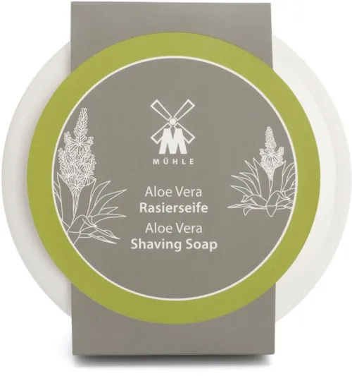 Mühle Aloe Vera Shaving Soap In Porcelain Bowl