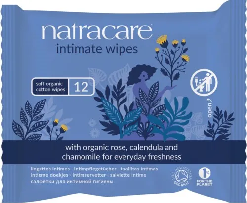 Natracare Intimate Wipes 12 pcs