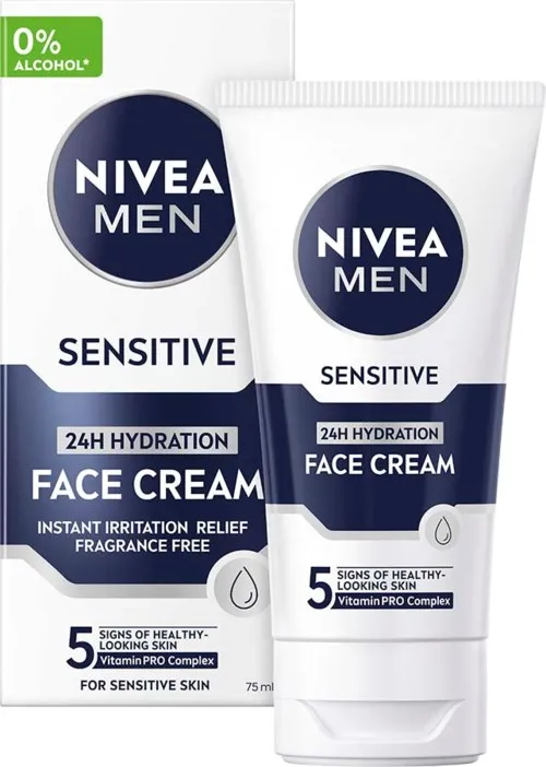 NIVEA MEN Sensitive Mosituriser Face Cream 75 ml