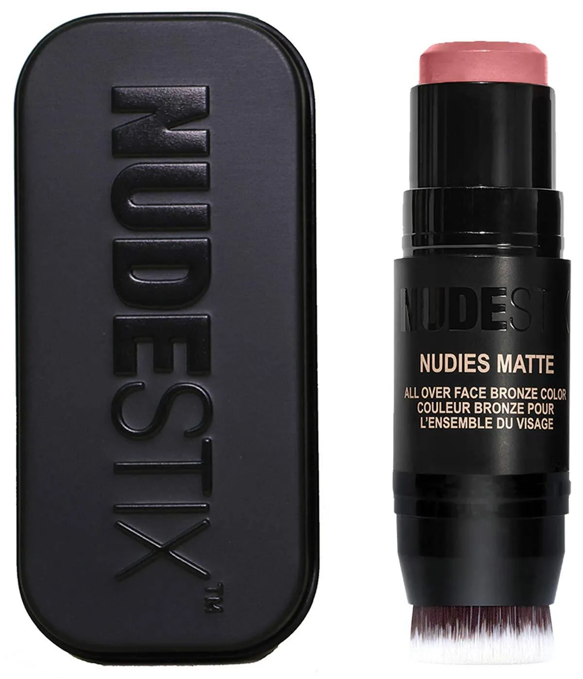 Nudies Matte All Over Face Blush Color Sunkissed Pink