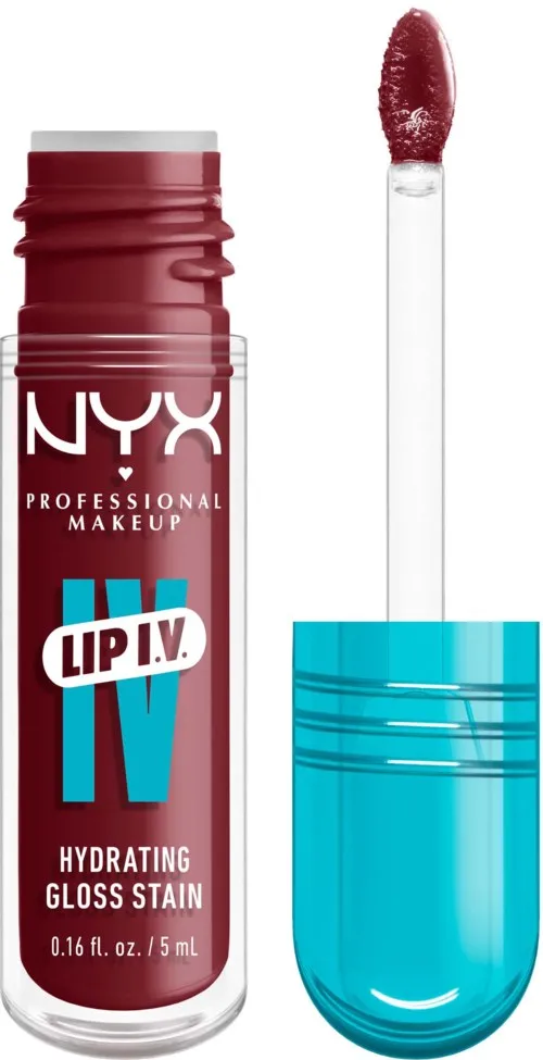 NYX PROFESSIONAL MAKEUP Lip I.V. Hydrating Gloss Stain Lip Gloss 08 Drippin in Rose
