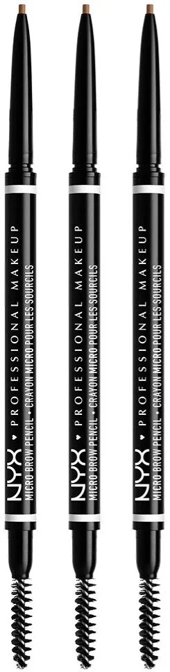NYX PROFESSIONAL MAKEUP Micro Brow Pencil Taupe x 3