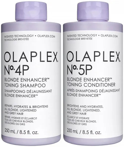 Olaplex Blonde Enhancer Bundle No.4P Shampoo 250 ml & No. 5P Conditioner 250 ml