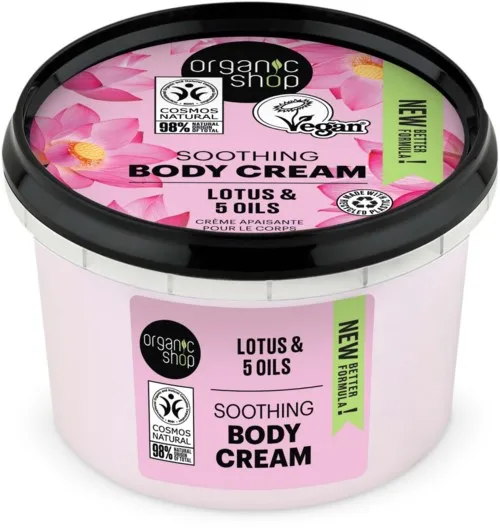 Organic Shop Soothing Body Cream Lotus & 5 Oils 250 ml