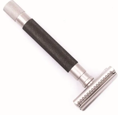 Parker Shaving 55SL-GR - Semi-Slant 3 Piece Safety Razor - Graphite