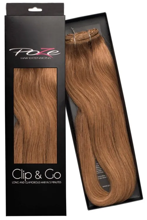 Poze Hairextensions Clip & Go Extensions 50 cm 8B Light Brown