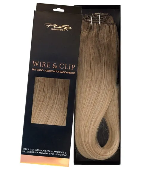 Poze Hairextensions Standard Äkta Löshår Flip & Go 50cm Sandy Brown Balayage 7BN/10B