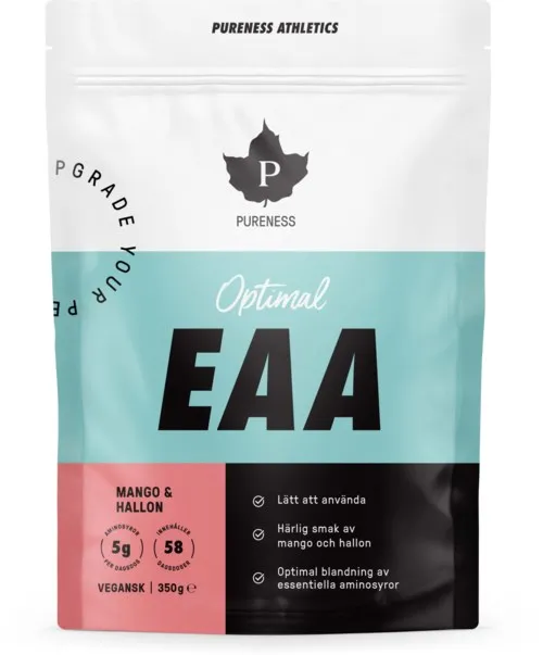 Pureness Athletics Optimal EAA-pulver Mango & Hallon 350 g