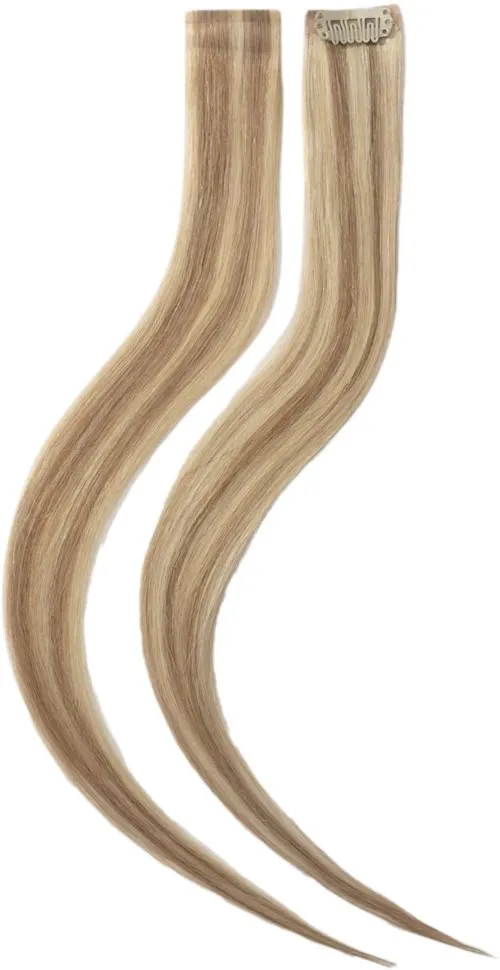 Rapunzel of Sweden Single Invisible Clip-ins Straight / 2 pieces 40 cm M7.3/10.8 Cendre Ash Blonde Mix