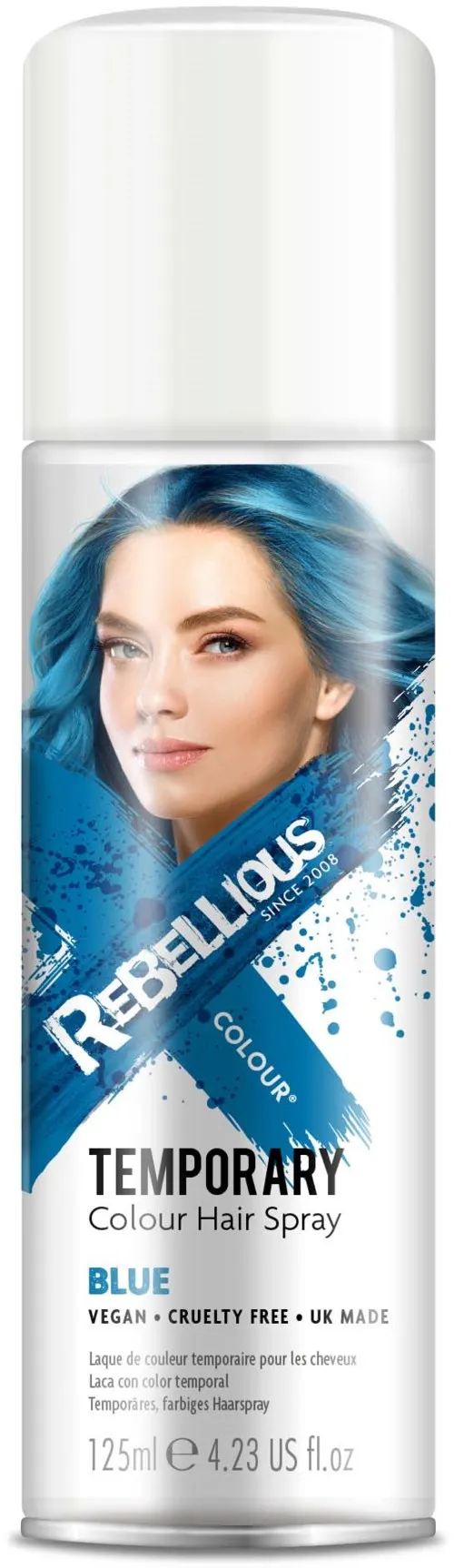 Rebellious Colour Hair Spray Blue