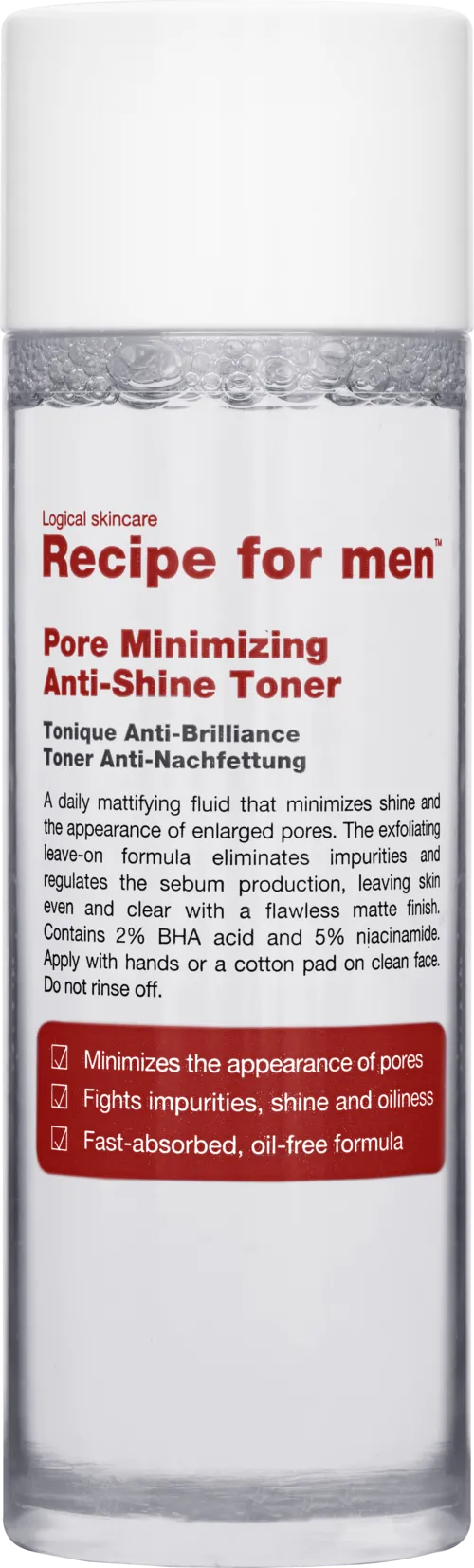 Recipe for men Pore Minimizing Anti-Shine Toner 100 ml