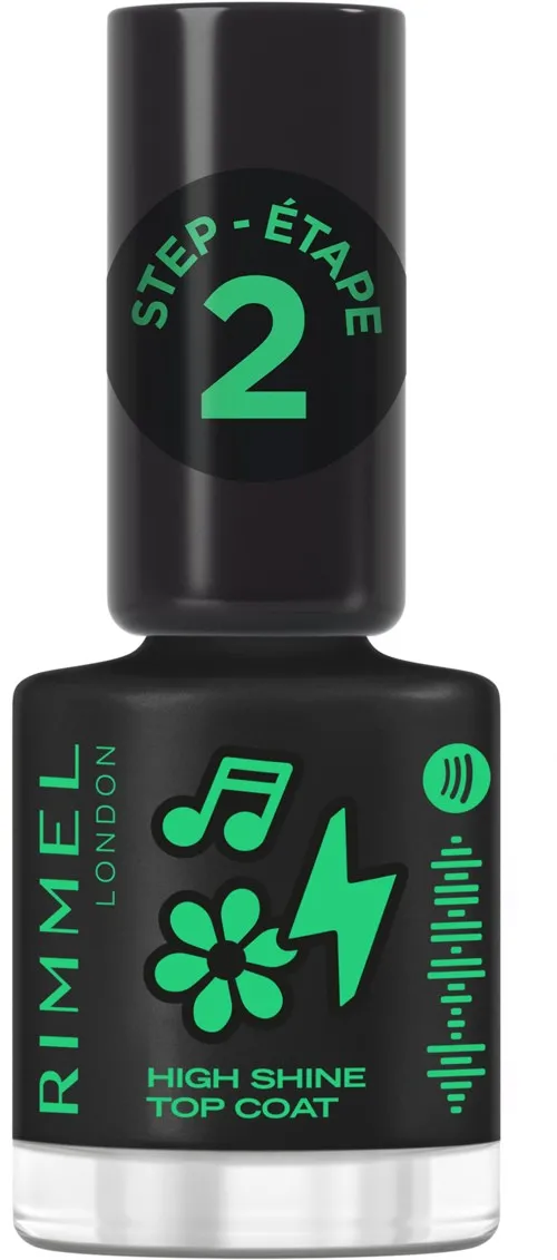 Rimmel Turn up the volume Super Gel Step 2 Protective Glossy Top Coat Highshine 12 ml