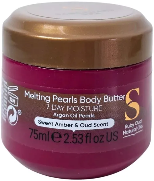 Sanctuary Spa Ruby Oud Natural Oils Melting Pearl Body Butter 75 ml