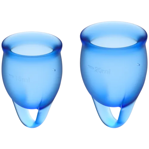 Satisfyer Feel Confident Menstrual Cup Dark Blue