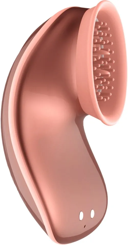 Shots Innovation Twitch Hands Free Suction & Vibration Toy Rose