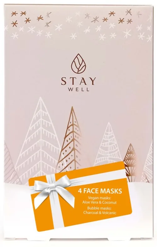 Stay Well Vegan+Bubble Masks 4pcs
