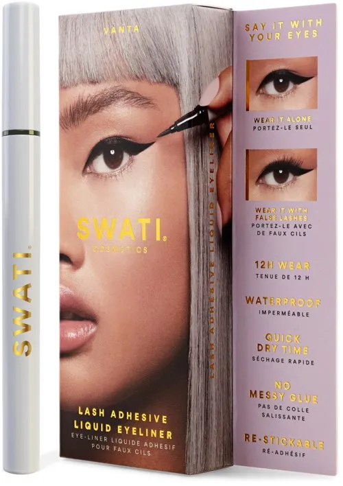 SWATI Cosmetics Lash Adhesive Liquid Eyeliner Black