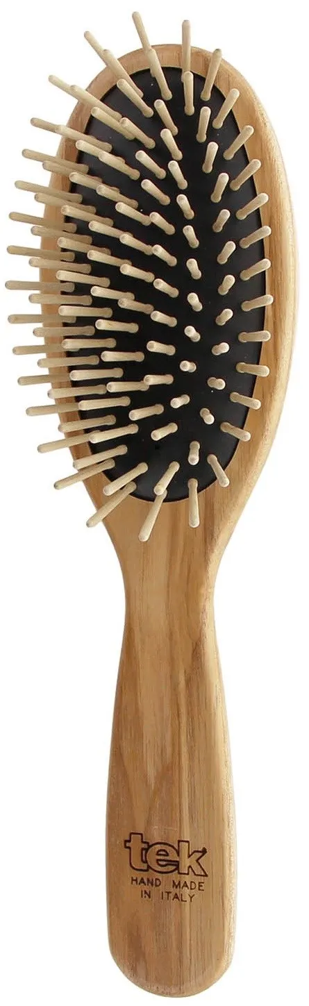 Tek Big Oval Hair Brush With Short Wooden Pins