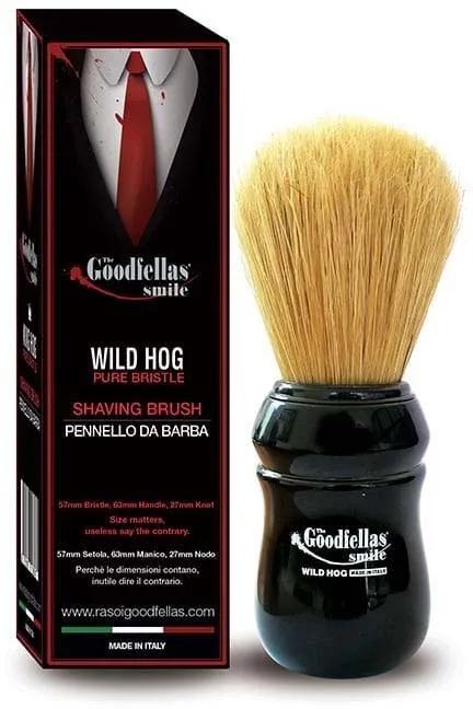 The Goodfellas' Smile Shaving Brush Wild Hog by Omega 27 mm
