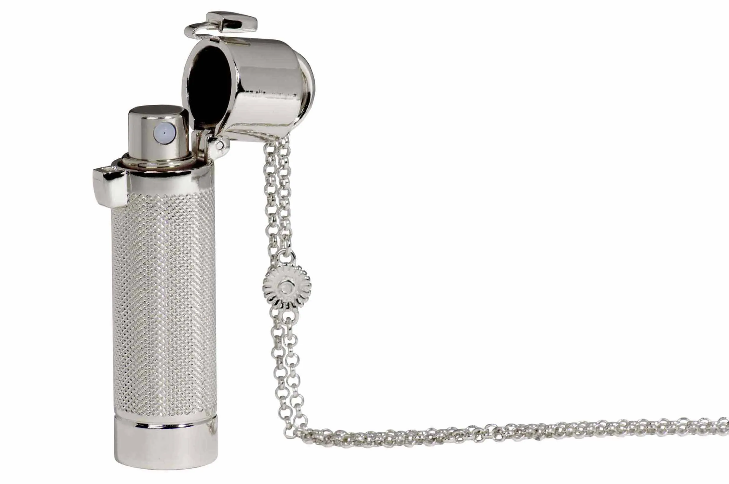 The Saint Tropez Pendant w/Chain Silver Tone